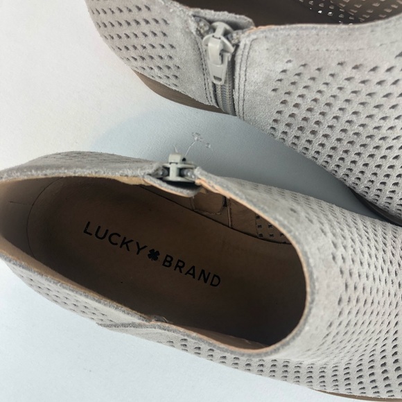 Lucky Brand LP-Baylah2 Leather Ankle Booties Boots - Picture 7 of 8